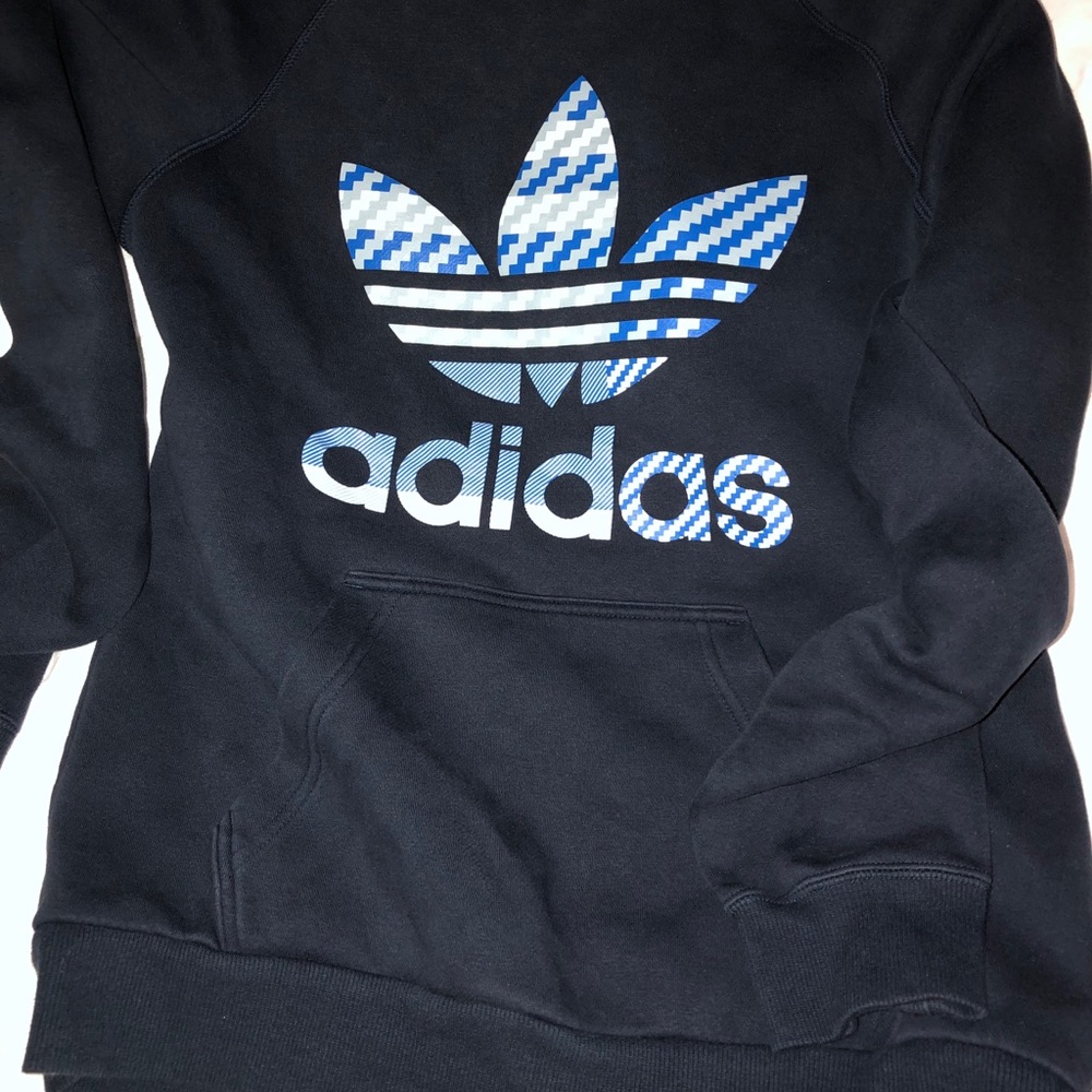 Excellent Condition, Blue Adidas Hoodie